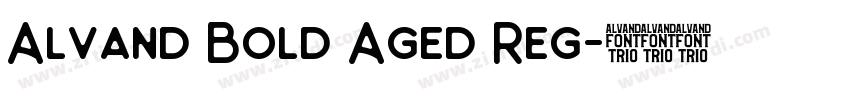 Alvand Bold Aged Reg字体转换